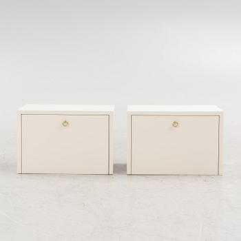 Marie-Louise Sjögren, a pair of wall hanged bedside tables, 21st century.