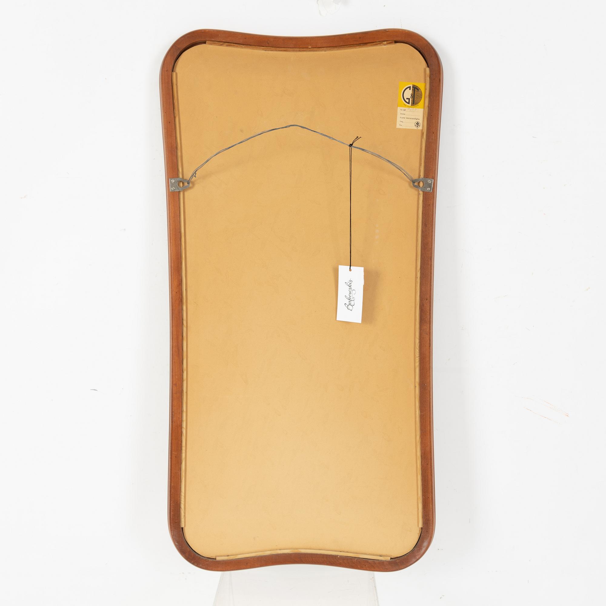 Spegel, Swedish Modern, Glas & Trä, Hovmantorp, 1900-talets mitt.