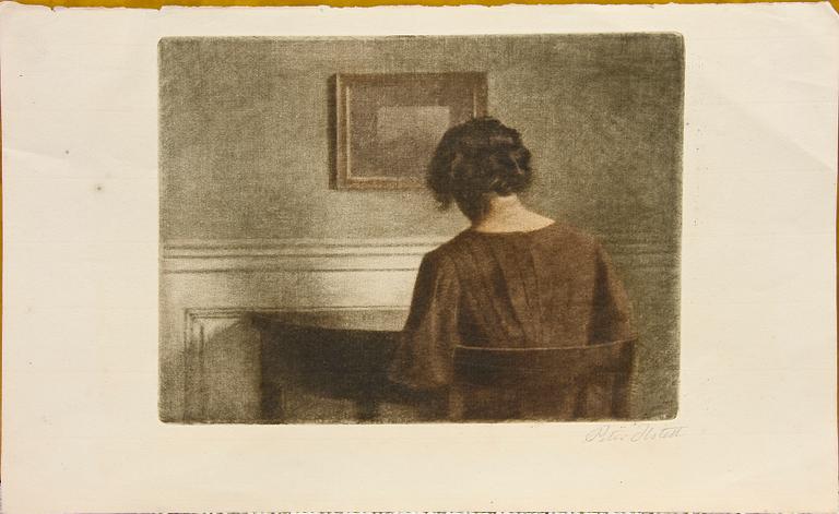 PETER ILSTED, mezzotint, sign.