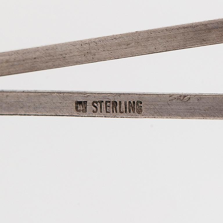 Björn Weckström, necklace, “Monolit”, silver, acrylic, Lapponia, 1973.