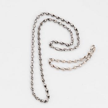 Bracelet and necklace, sterling silver, Jade Jagger, Garrard & co.