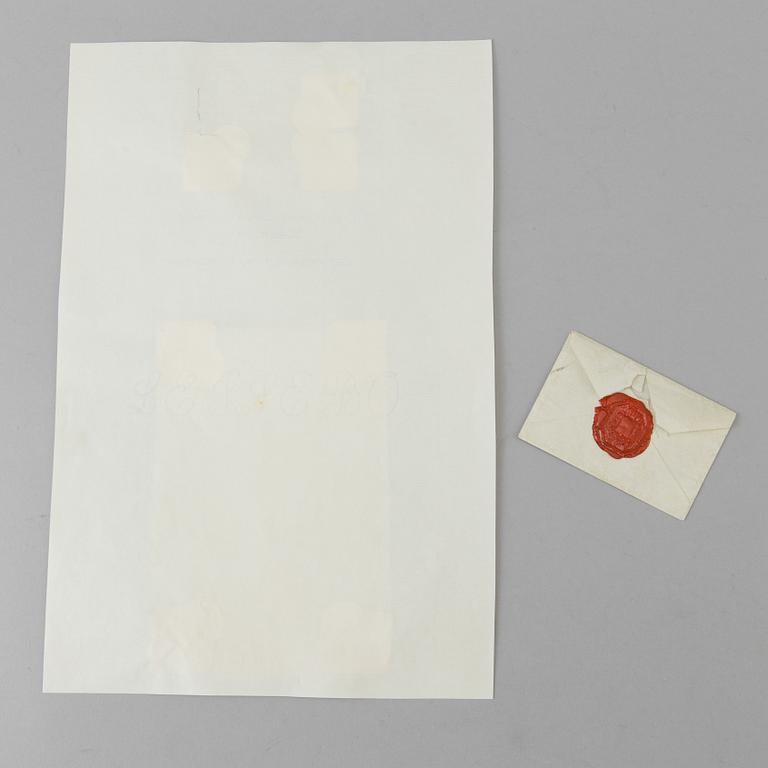 A ROYAL autograph, GUSTAV III (1746-1792), signed and dated 1788.