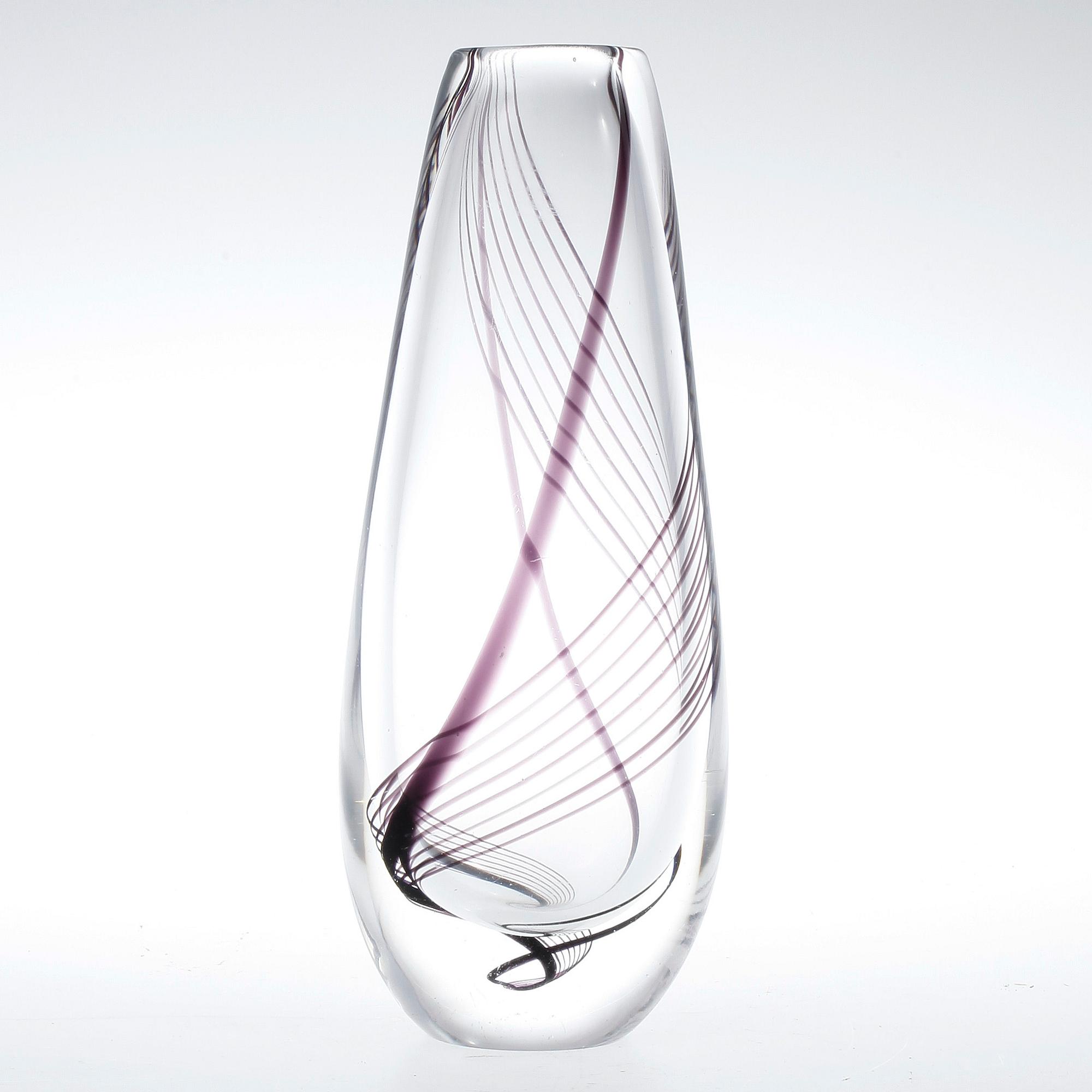 VAS, glas, Vicke Lindstrand, Kosta, 1950/60-tal.