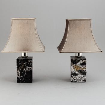 Two table lamps, second half of 20th Century.