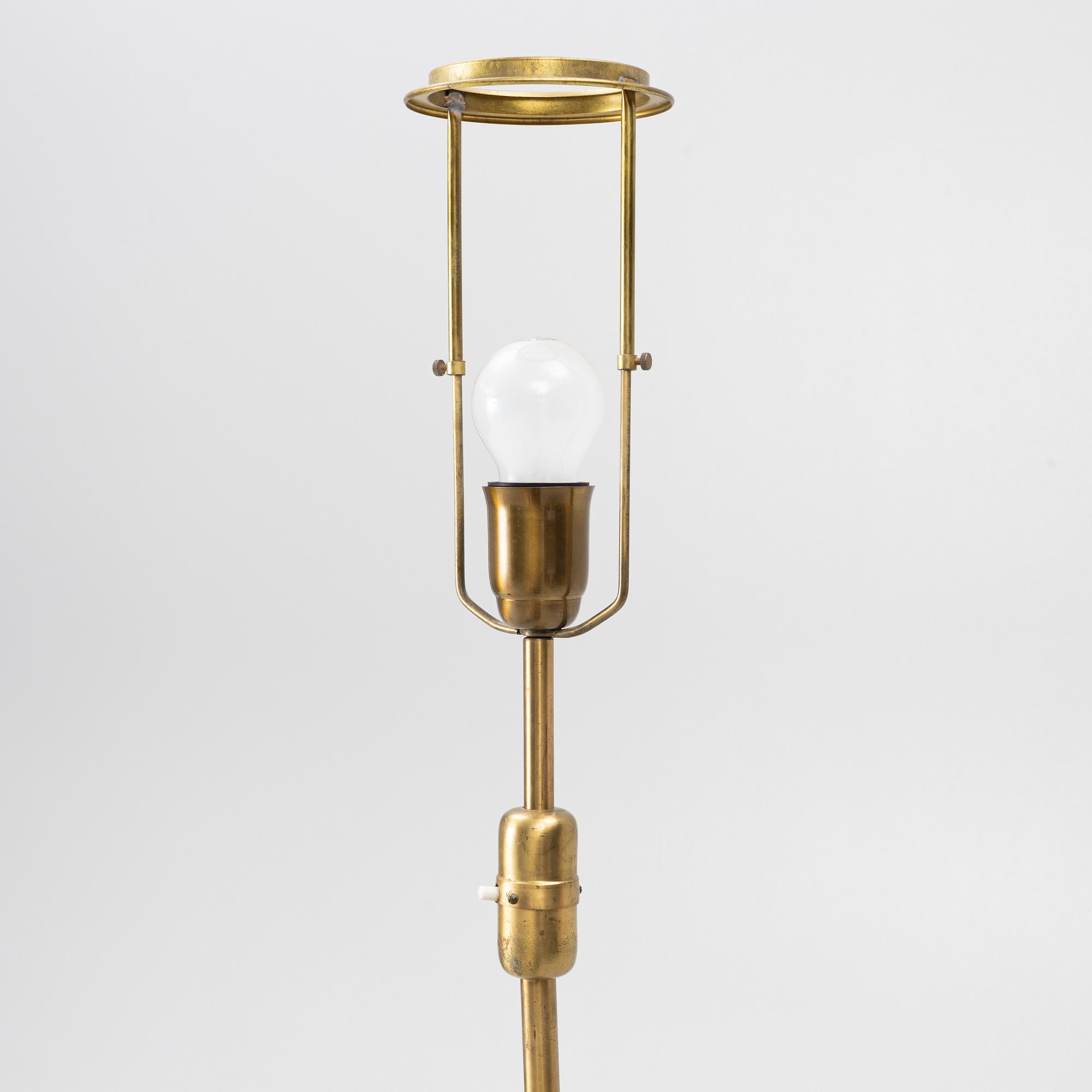 Einar Bäckströms Metallvarufabrik, Golvlampa, 1900-talets mitt, stämpelmärkt EB 5232.