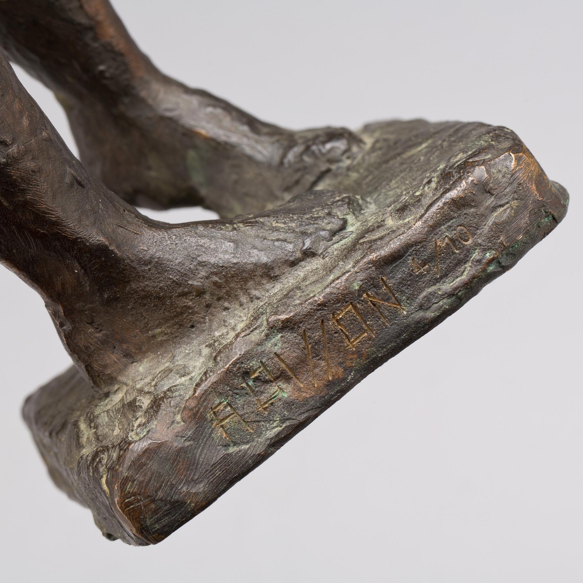AXEL OLSSON, brons, skulptur. Signerad, numrerad 4/10.