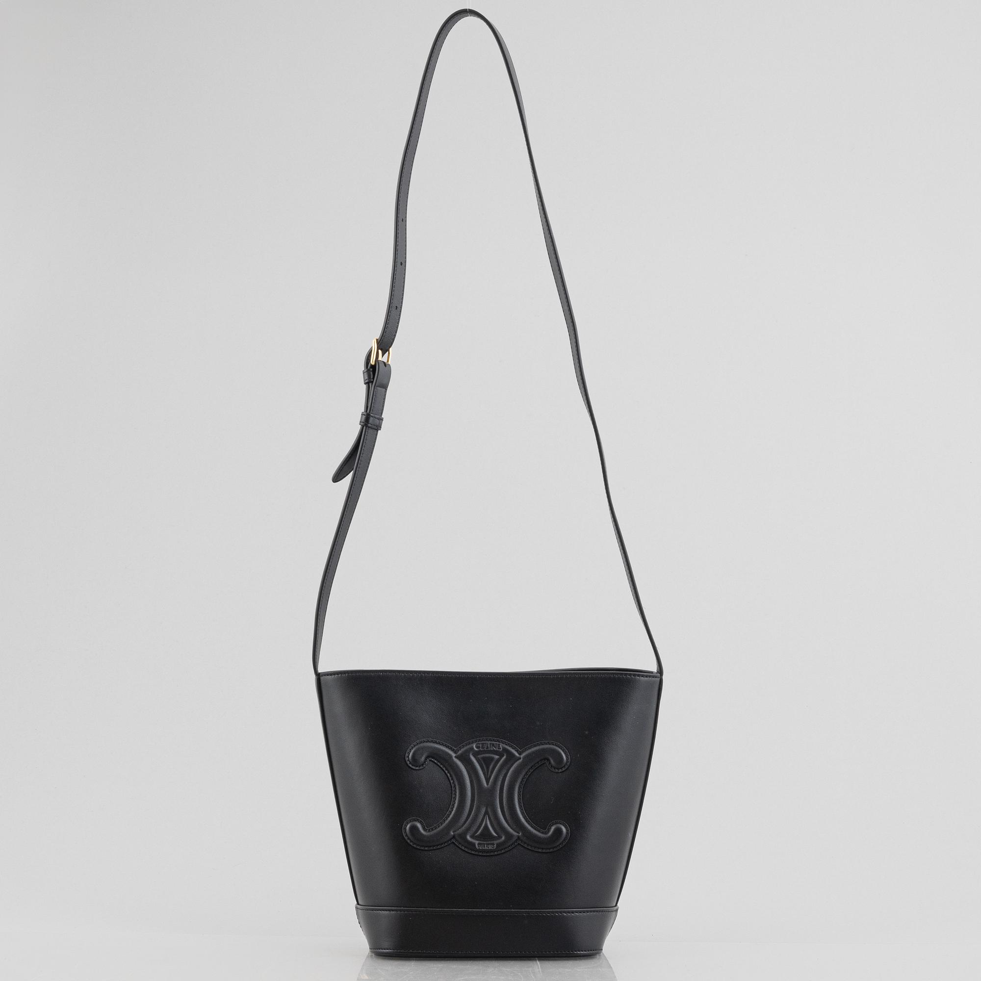 Celine, väska, Cuir Triomphe/ Small bucket bag.