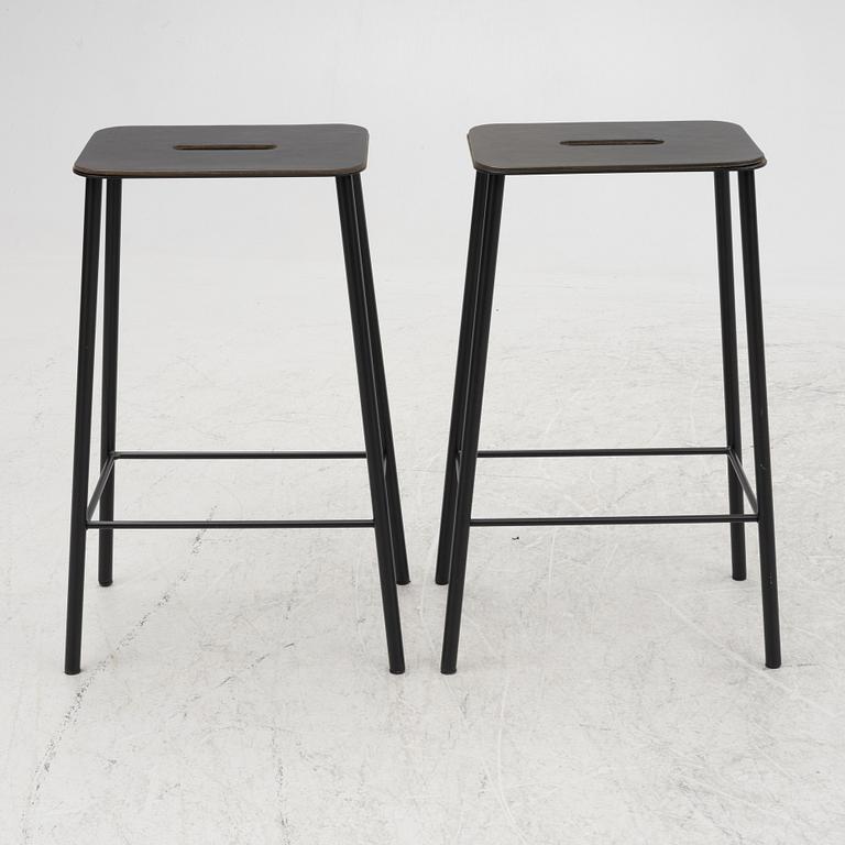 Toke Lauridsen, stools, a pair, "Adam Stool", Frama, contemporary.