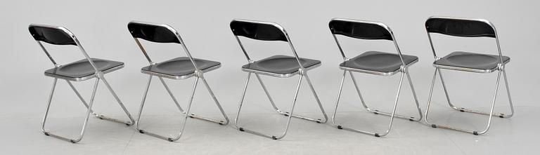 STOLAR, 5 st, "Plia Folding Chair", Anonima Castelli, Italien, märkta.