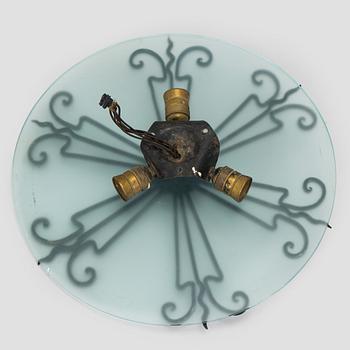 An early 20th century ceiling light.