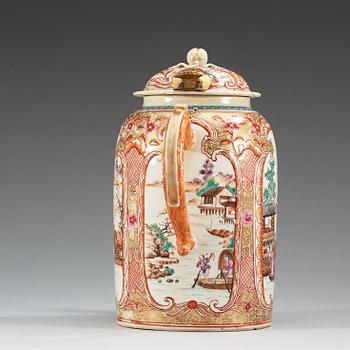 KAFFEKANNA med LOCK, kompaniporslin. Qing dynastin, Qianlong (1736-95).