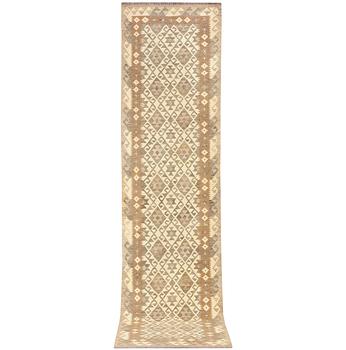 Gallerimatta, Afghansk Kelim, 394 x 84 cm.