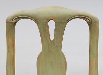 STOLAR, 1 par, Stockholmsarbeten, rokoko, 1700-talets andra hälft.