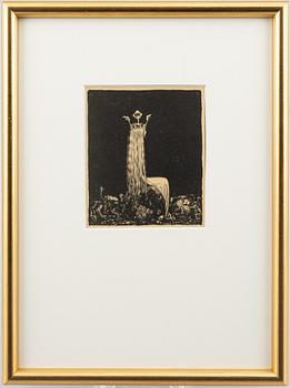 John Bauer, "Prinsessan och småtrollen".