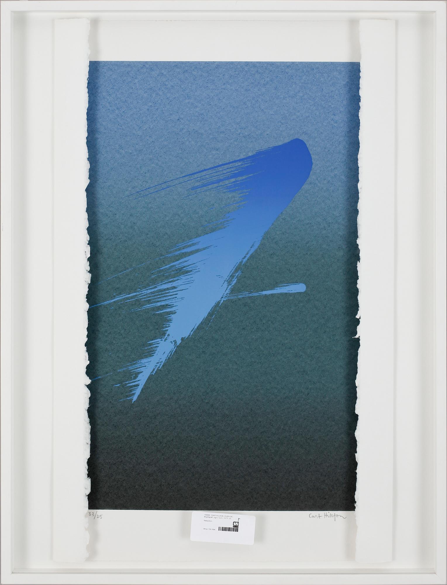CURT HILLFON, färglitografi, sign o numr 33/75.