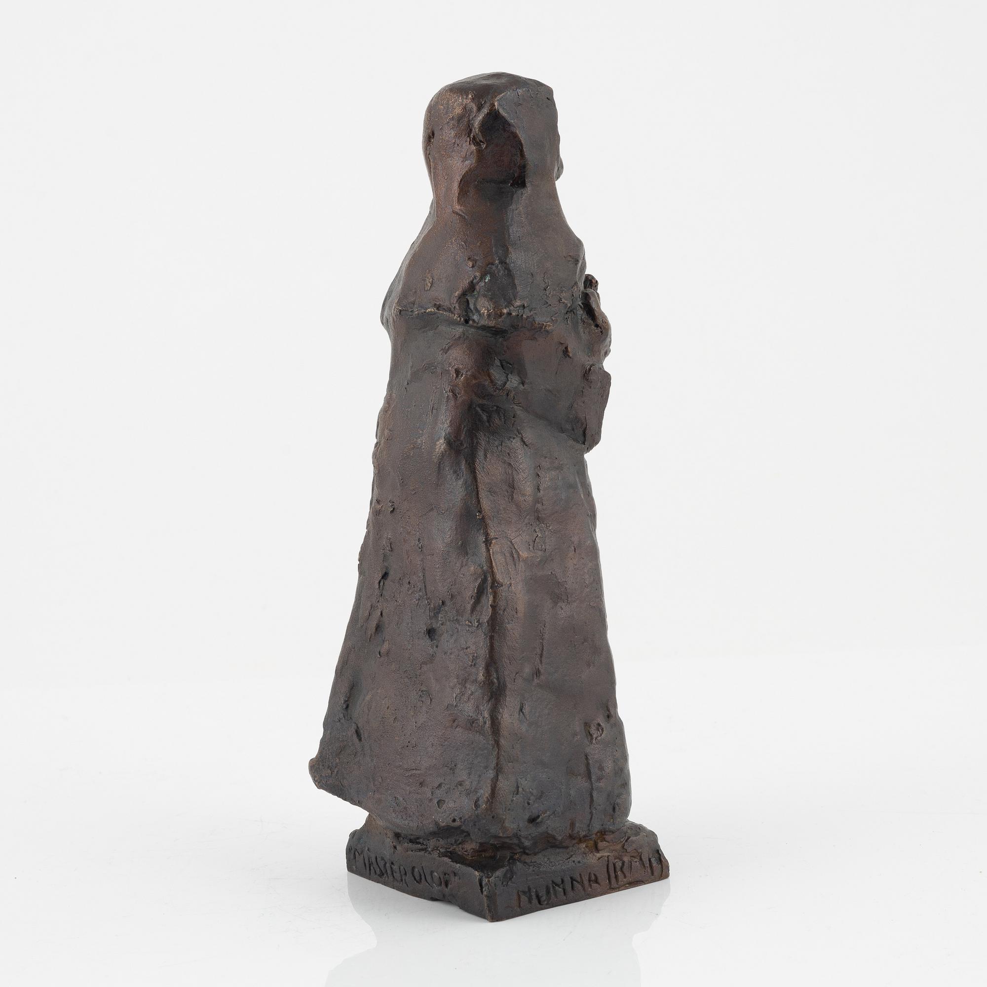 Bror Marklund, sculpture, signed, bronze, height 23 cm.