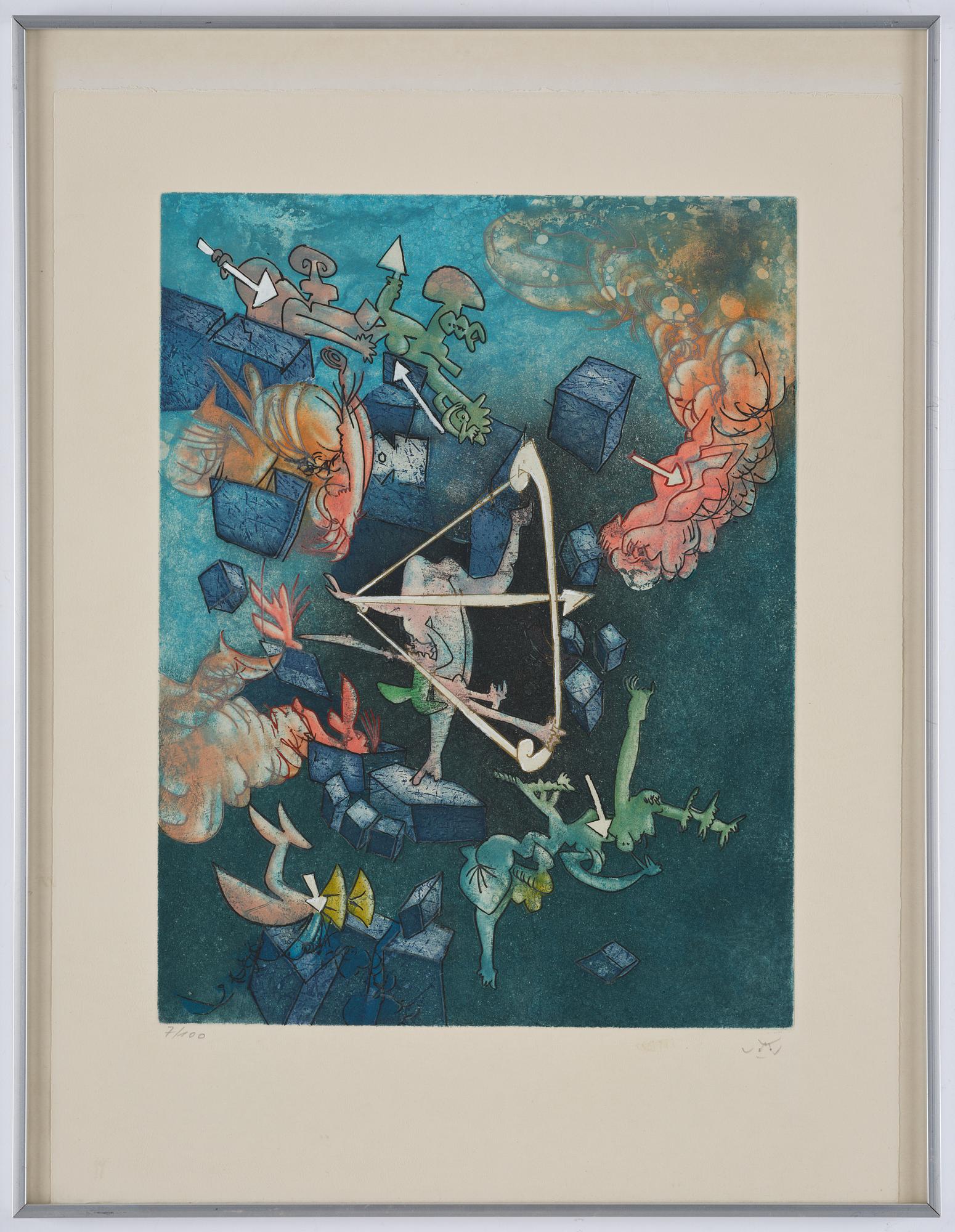 Roberto Matta, "Les Pretendans"  ur "Hom'mere III".