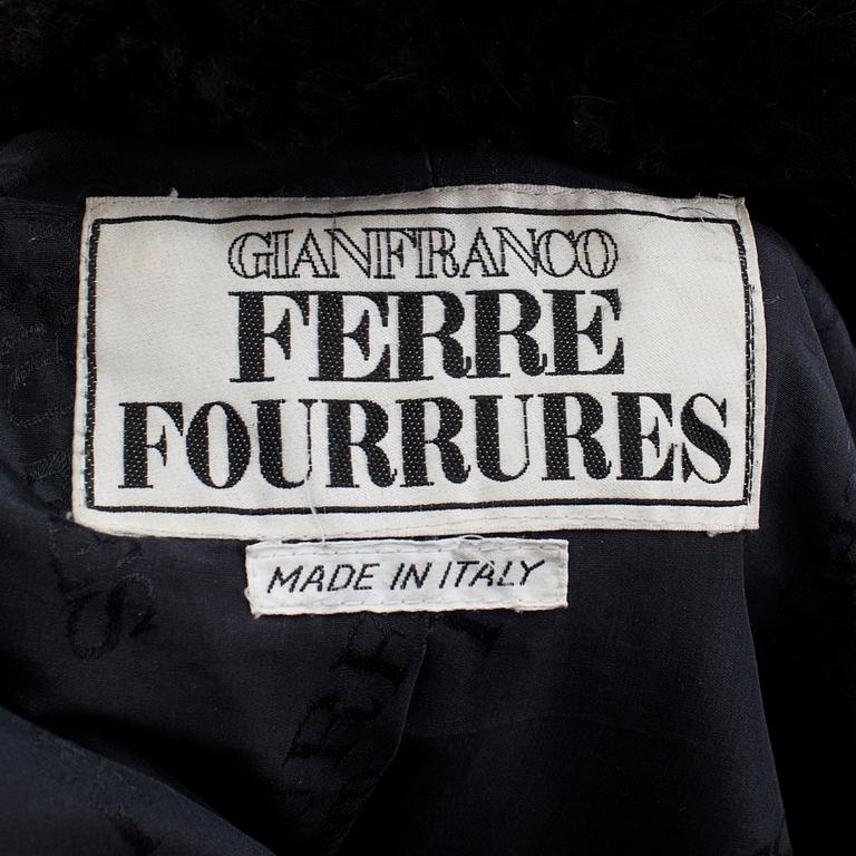 GIANFRANCO FERRE, fur coat.