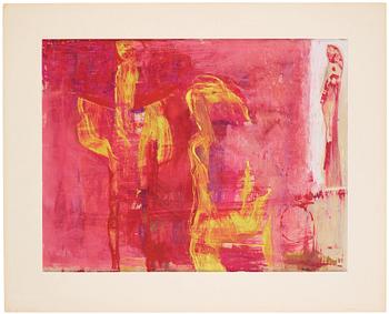 CO Hultén, gouache on paper, signed and executed in the 1950s.