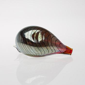 FIGURIN, glas, signerad O. Toikka Nuutajärvi.
