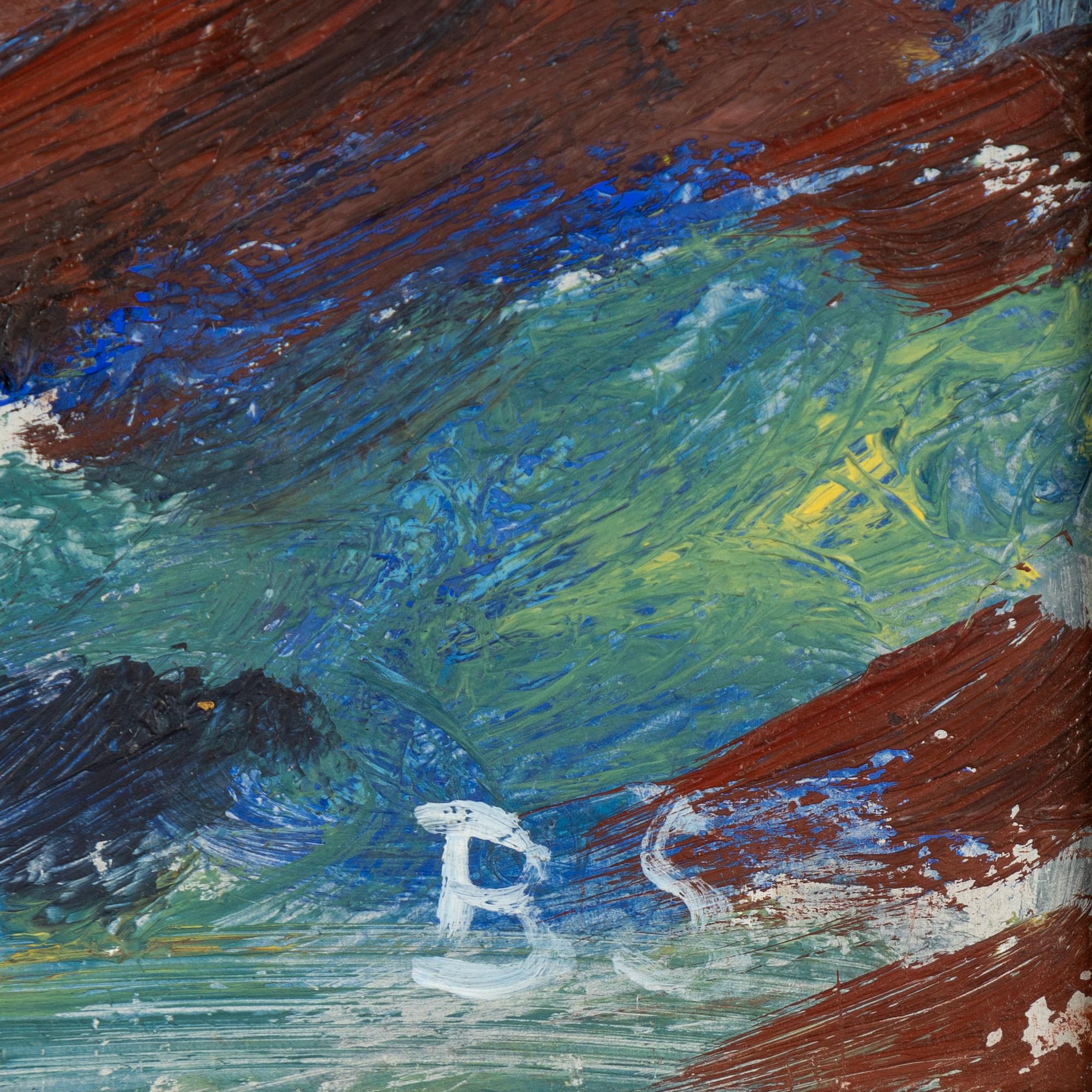 Birger Simonsson, oil on panel, signed BS.