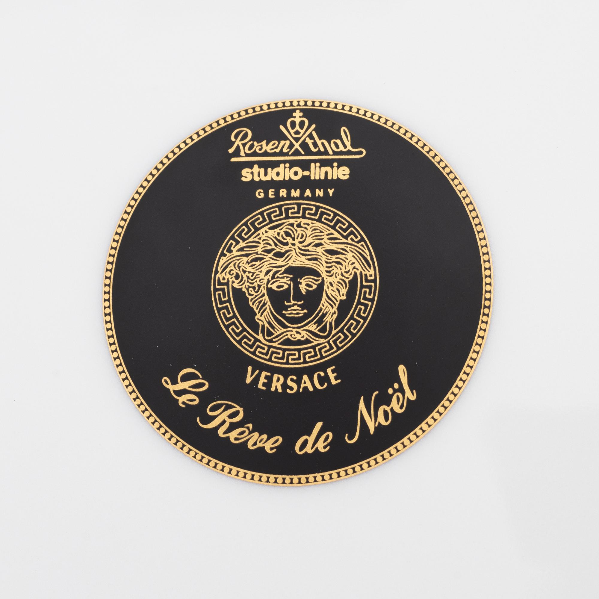 Versace, a set of 6 porcelain plates, Rosenthal.