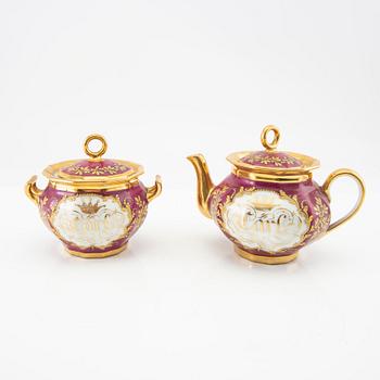 Tea service 5 dlr new rococo mid-19th century.