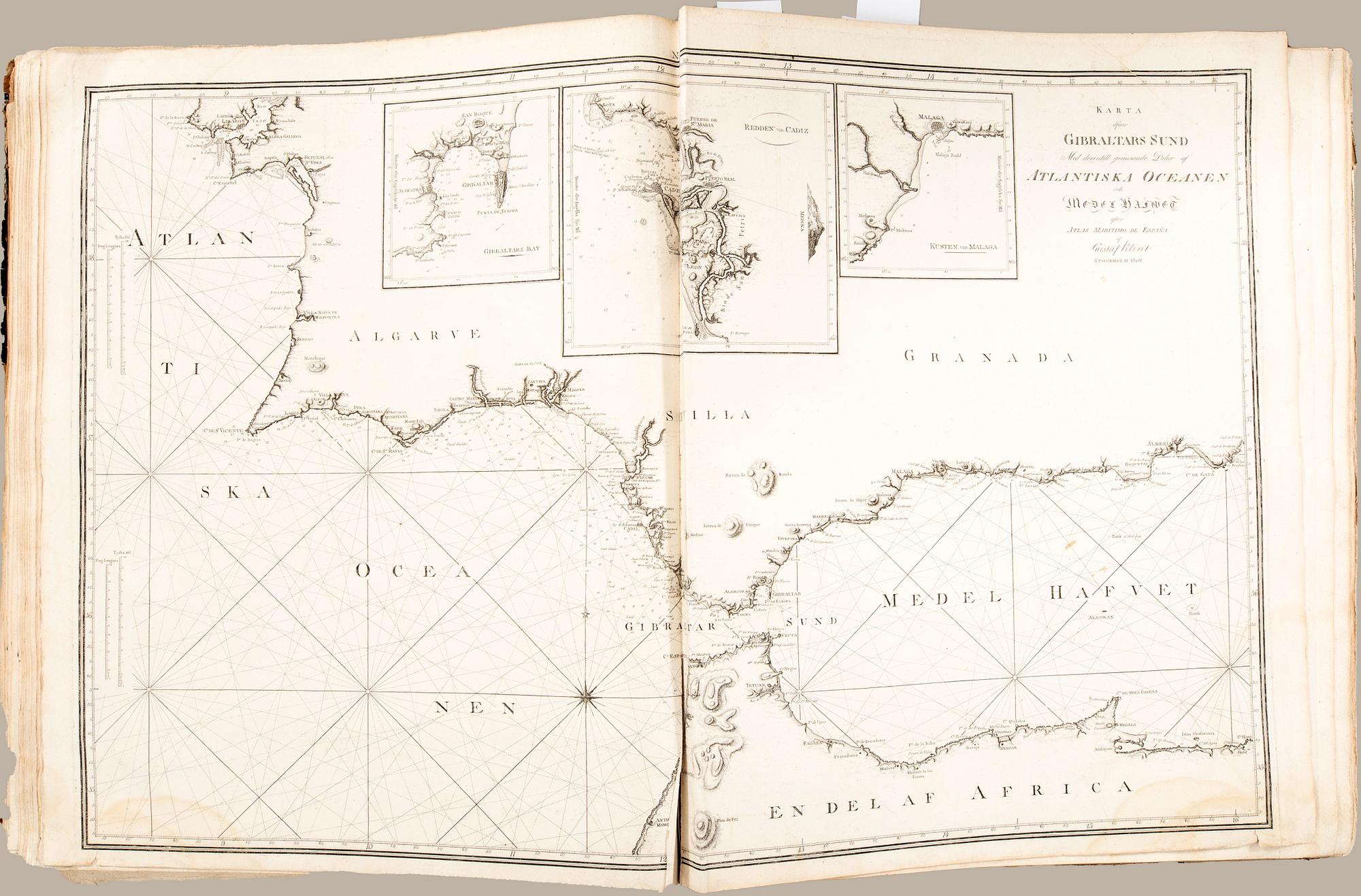 Gustaf af Klint, book, "Sweden's Maritime Atlas", 1797-1815.