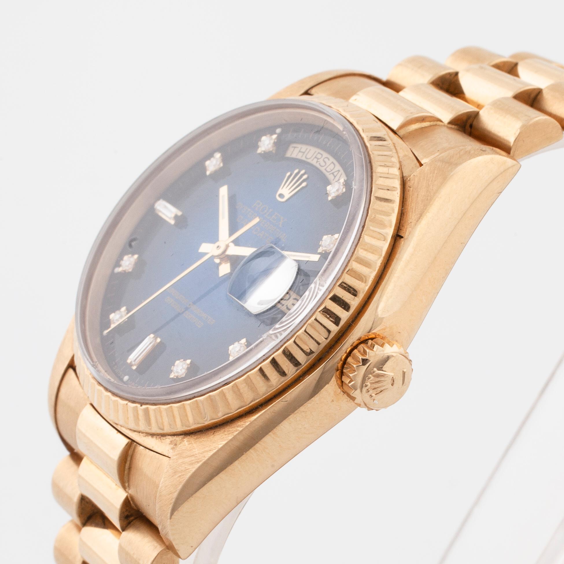 ROLEX, Oyster Perpetual Day-Date, wristwatch, 36 mm.
