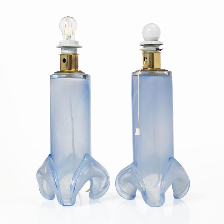 Hanne Dreutler, a pair of table lamps, Studio Åhus, Ateljé Lyktan, 1980–81.