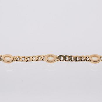 Bracelet, 14K gold with opals.
