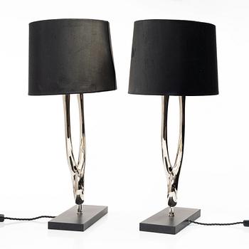 Table lamps, a pair, SLB112, Porta Romana.