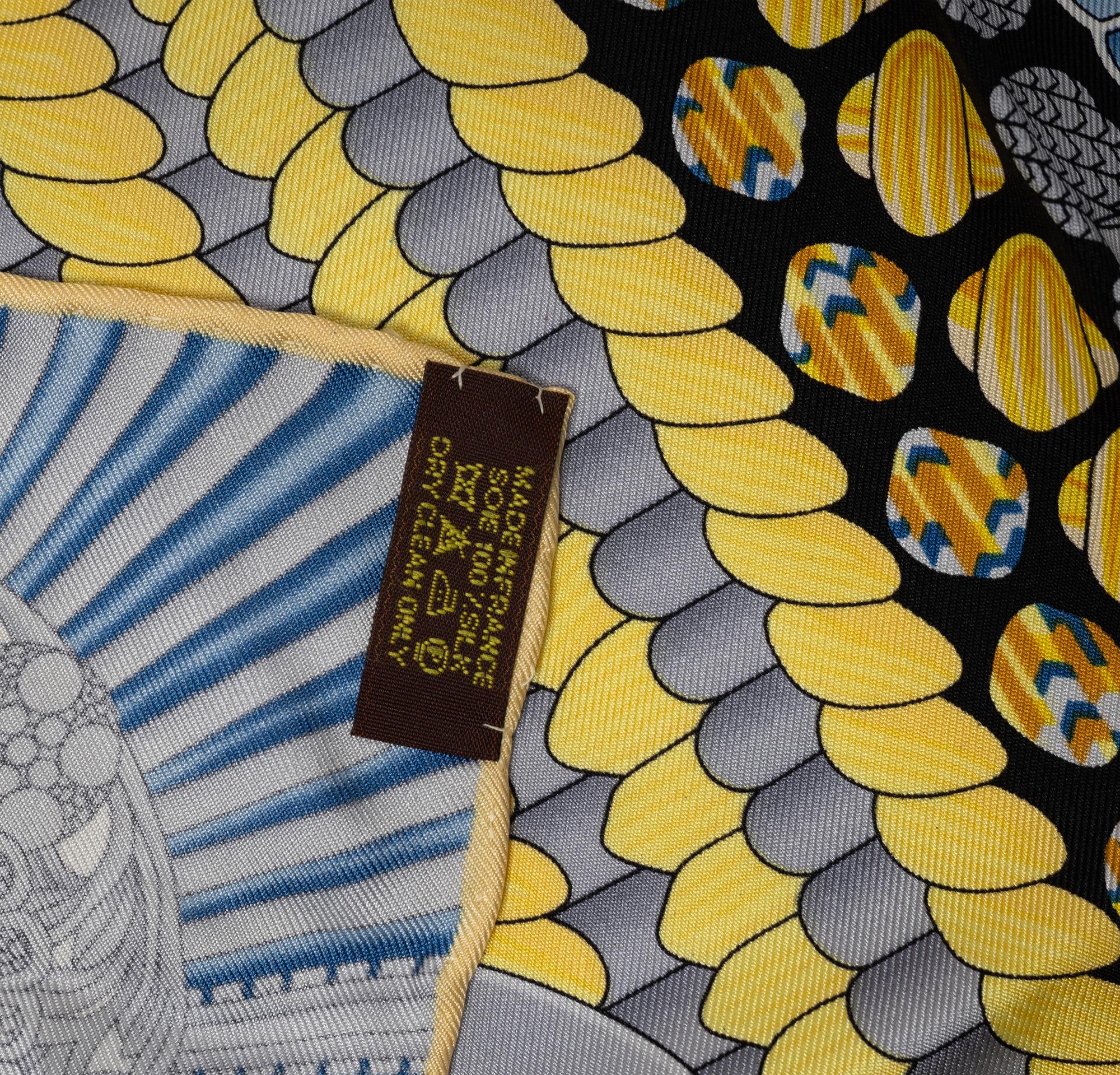 Hermès, scarf, "Parures of the samurai".