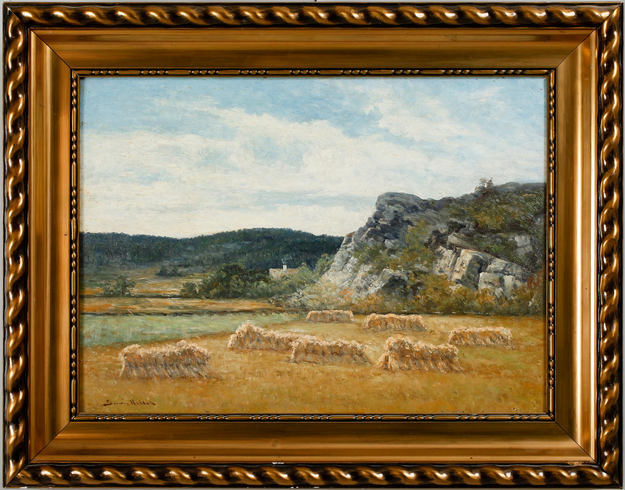 SEVERIN NILSON, olja på pannå, signerad.