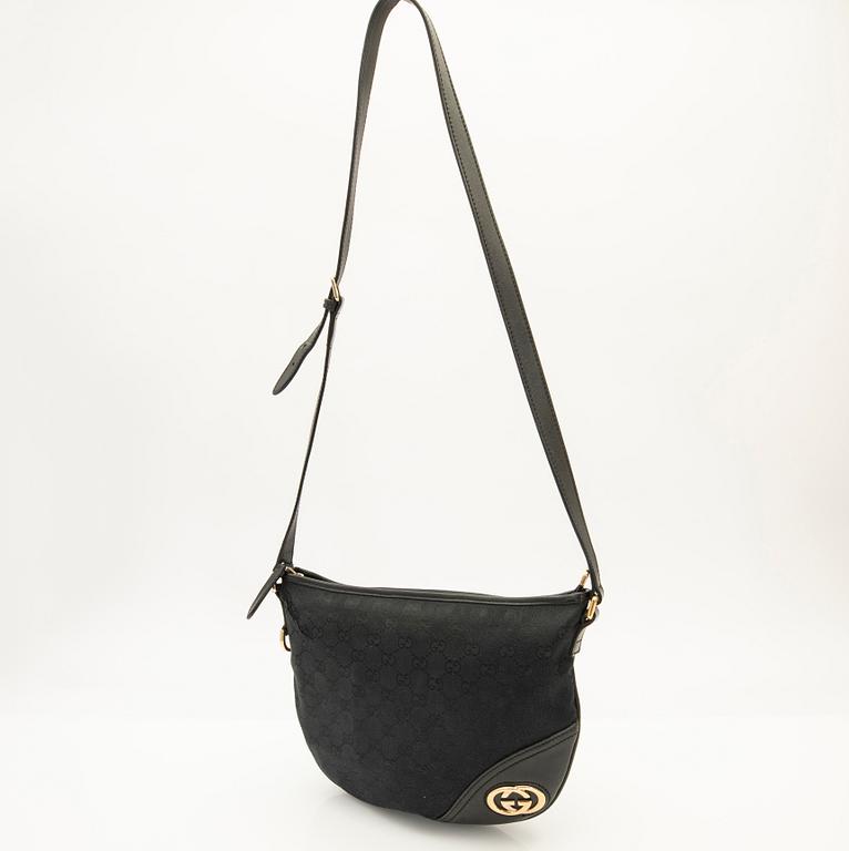 Gucci, bag, "Britt Half Moon Messenger Bag", vintage.