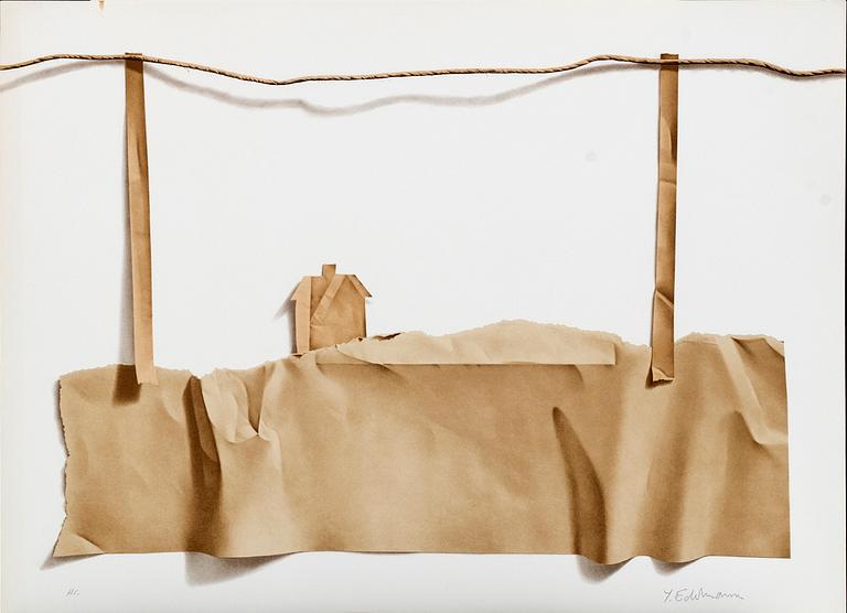 YRJÖ EDELMANN, color lithograph, signed.