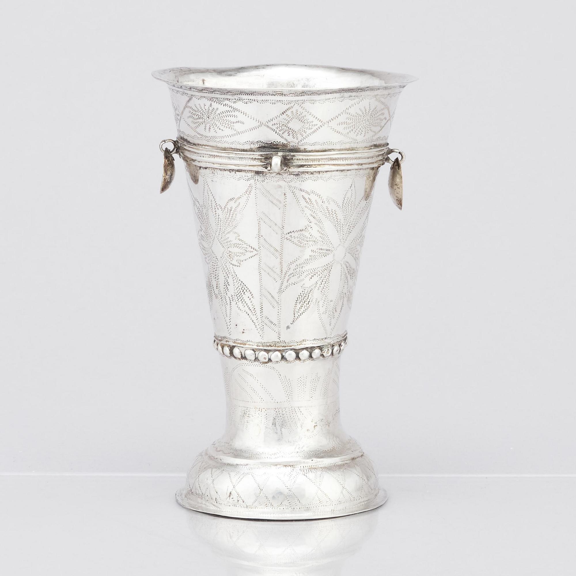 Skrammelbägare, silver, Norge oidentifierad mästare HM, Bergen 1822.