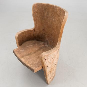 An early 20th century armchair so called field chair.