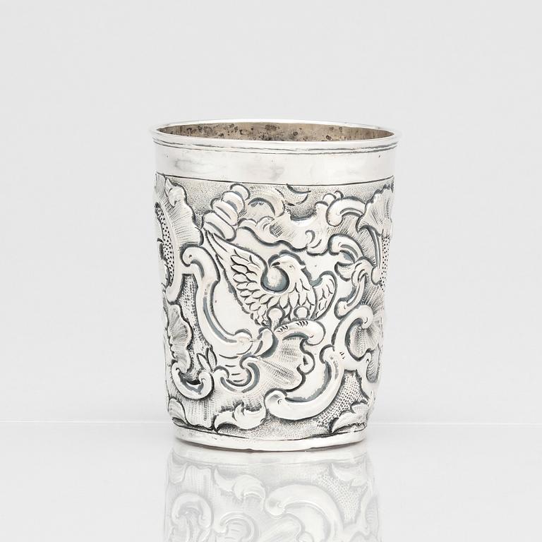 A Russian silver beaker, mark of Feodor Petrov, Moscow 1766.