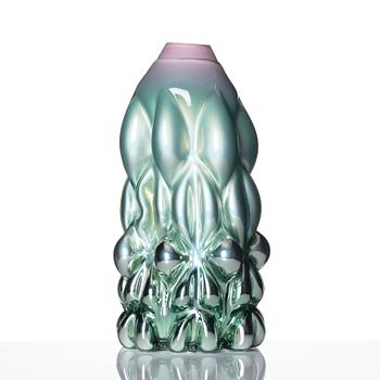 Hanna Hansdotter, a glass sculpture, "Tiffany print", ed. AP 2/2, The Glass Factory, Boda Glasbruk, 2019.