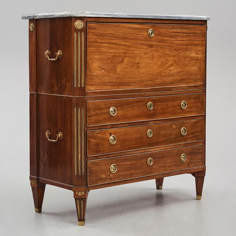 Sekretär, Stockholmsarbete, 1700-talets slut, Sengustaviansk.