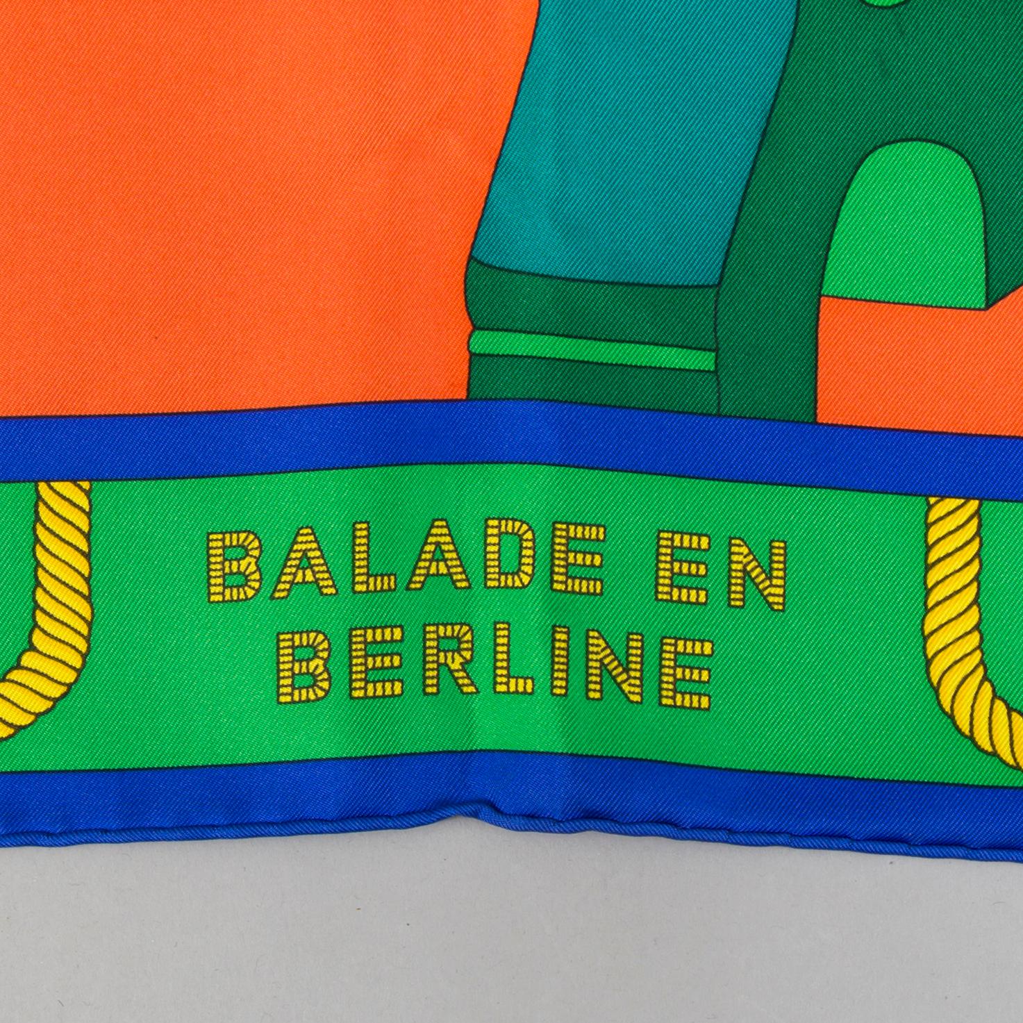 HERMÈS, "Balade en Berline" scarf.
