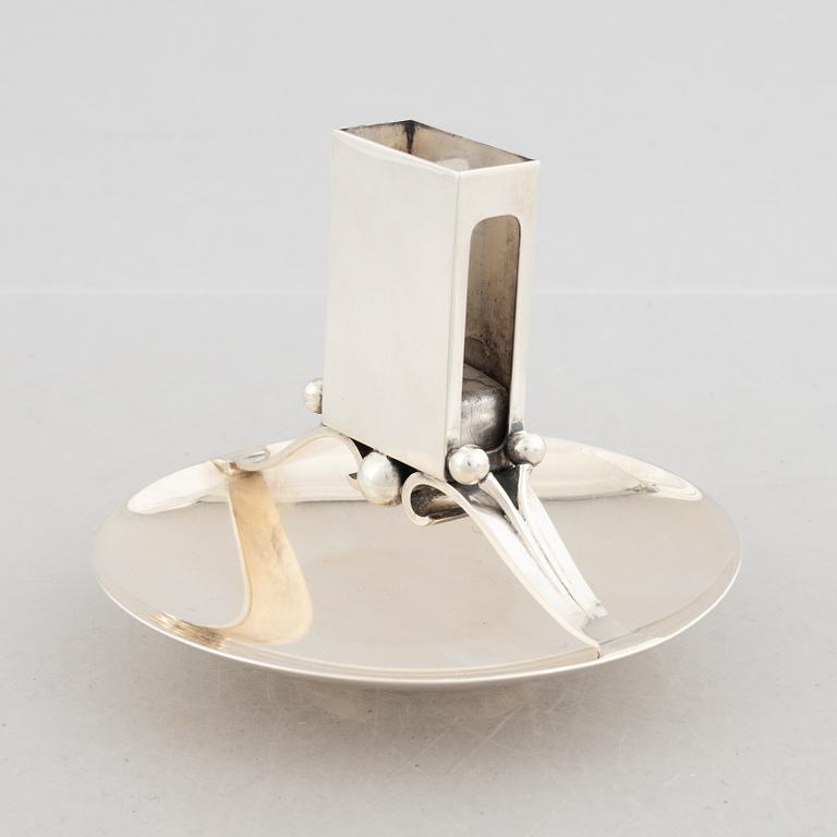 Harald Nielsen, a sterling silver match holder, design no. 637 B, Denmark 1933-1944.