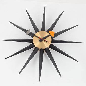 Georg Nelson, väggklocka, "Sunburst", Vitra.