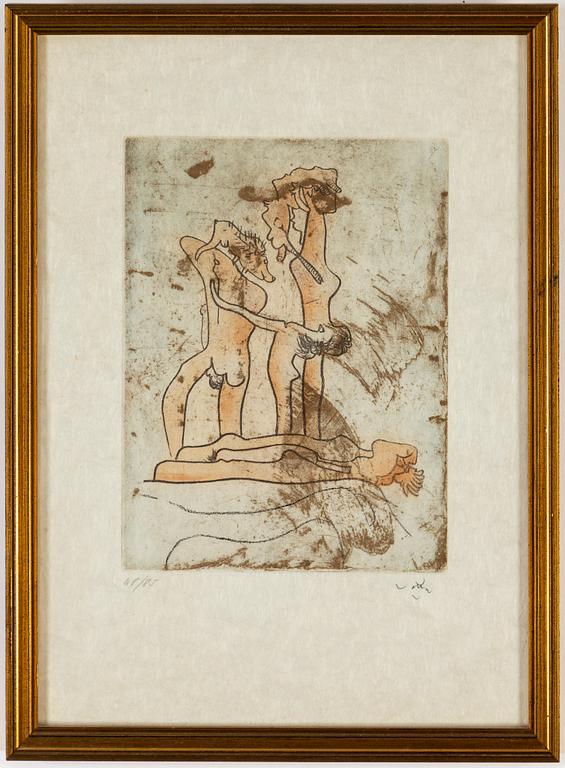 TWO ROBERTO MATTA ETCHINGS, signed and numbered 48/85.