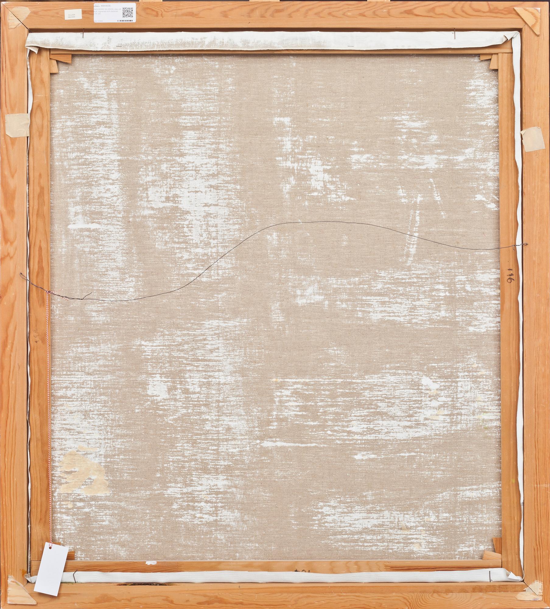 INGEBORG NILSSON, olja på duk, signerad och daterad -73.