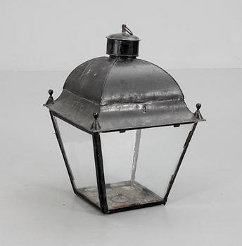 LYKTA, plåt och glas, 1800-talets första hälft.
