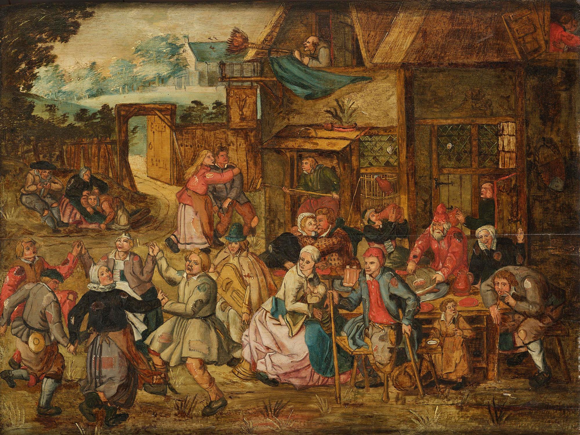 Pieter Brueghel dy, hans efterföljd, Bonddans.