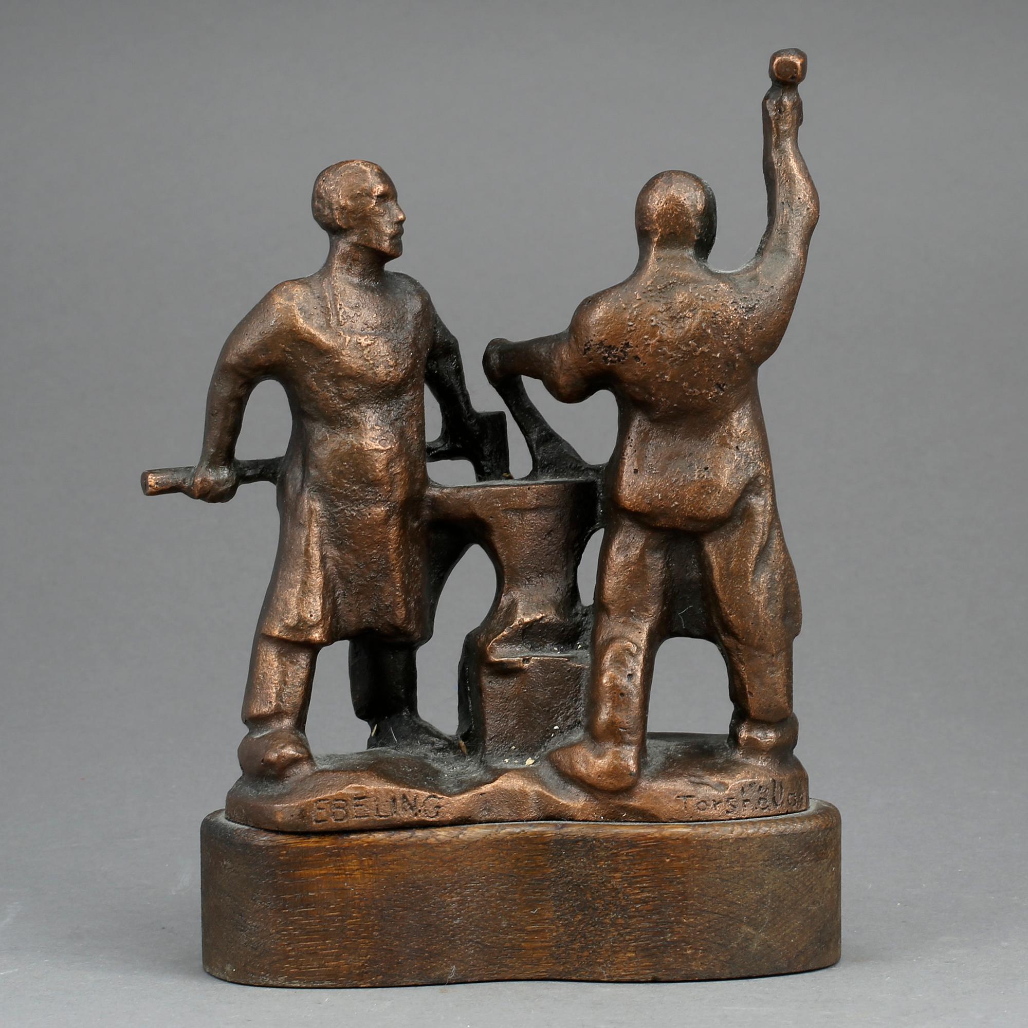 SKULPTUR, brons, Allan Ebeling, Torshälla.