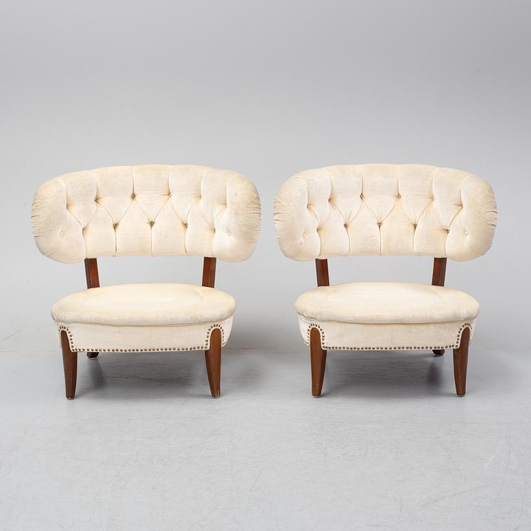 Otto Schulz, a pair of 'Schulz' easy chairs, Jio Möbler, Jönköping, second half of the 20th Century.